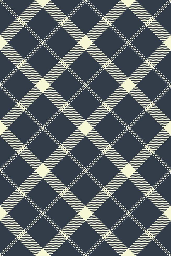 Elegant navy and cream plaid pattern. Perfect for textile design, apparel, or website backgrounds. The subtle texture adds visual interest. vector