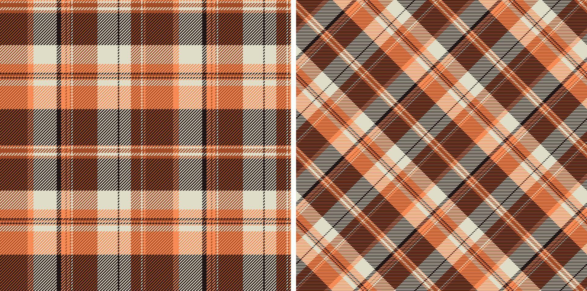 Pattern fabric plaid of seamless textile tartan with a texture background check. Set in earth colors. Cozy living room ideas. vector