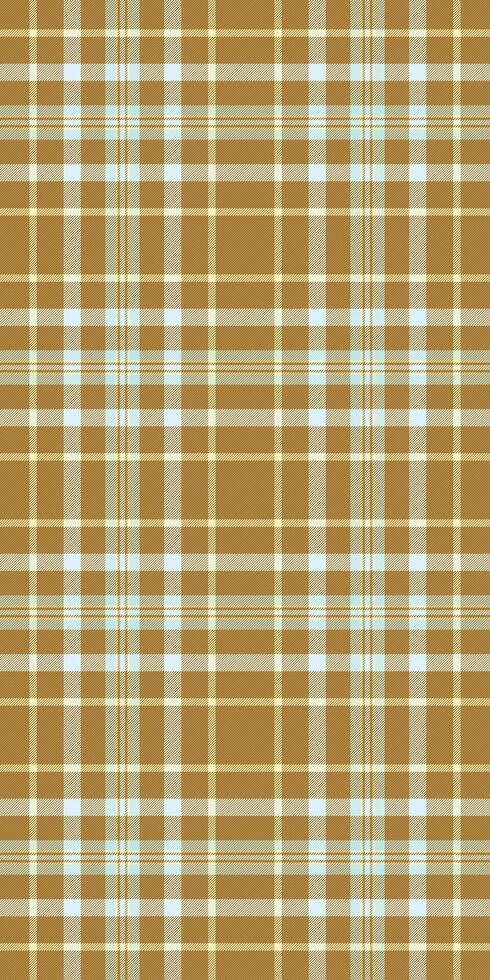 Elegant brown and light blue plaid pattern. Perfect for textile design, website backgrounds, or autumnal themed projects. This subtle yet sophisticated check evokes feelings of warmth and comfort. vector