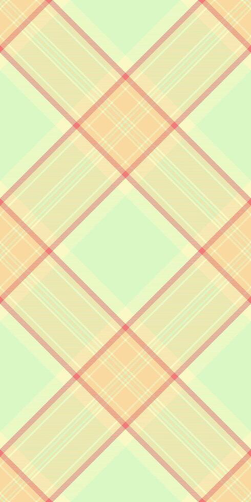 Cutout plaid textile texture, square fabric check . Decorative seamless background pattern tartan in light and amber colors. vector
