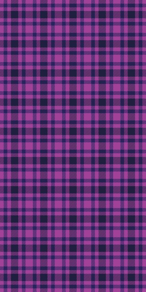 Serene plaid pattern, string check texture seamless. Lila background textile tartan fabric in purple and blue colors. vector