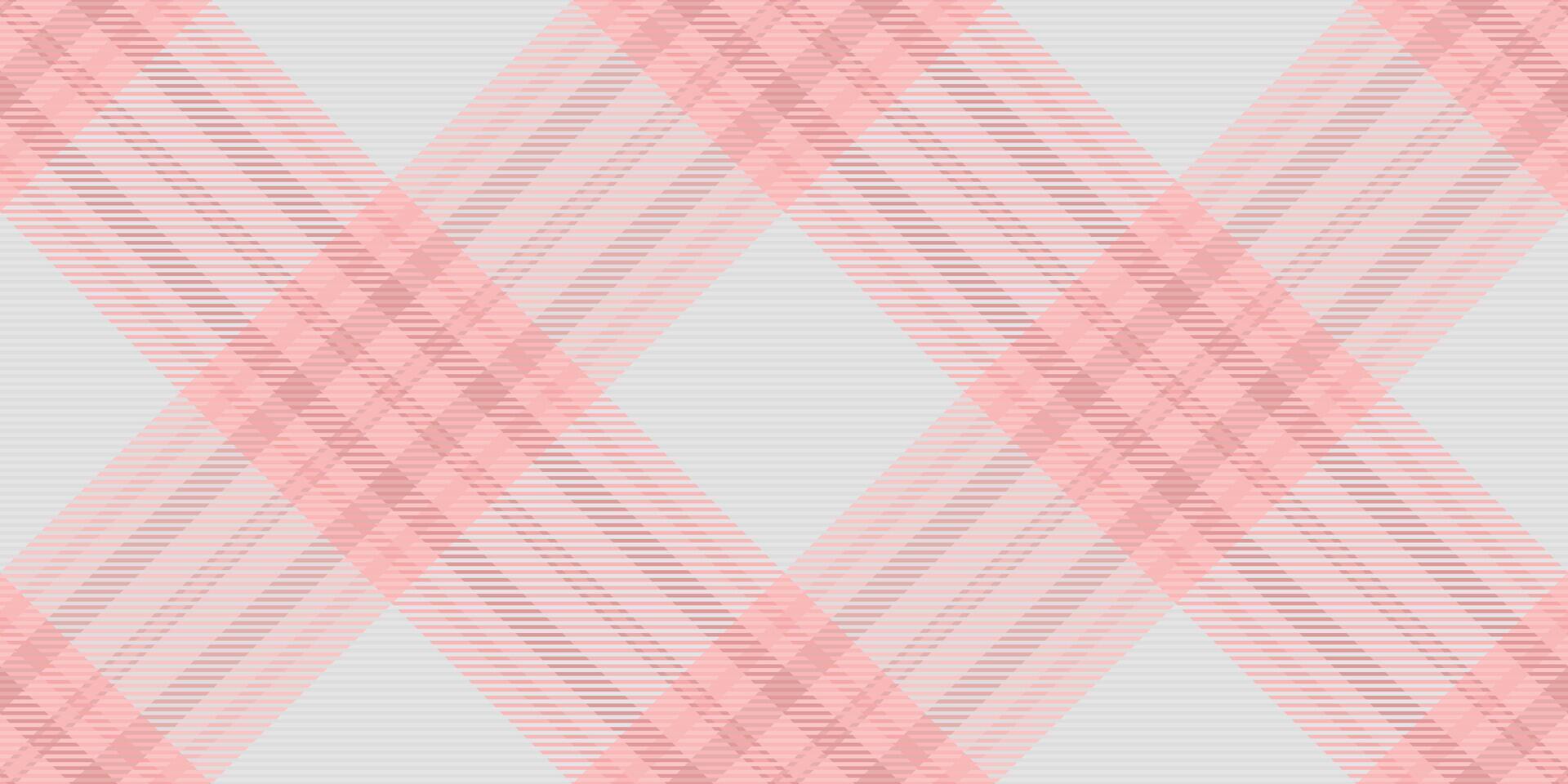 Subtle pastel pink and grey crisscross plaid pattern. Perfect for textile design, website backgrounds, or feminine branding. This soft, elegant texture evokes feelings of calm and sophistication. vector