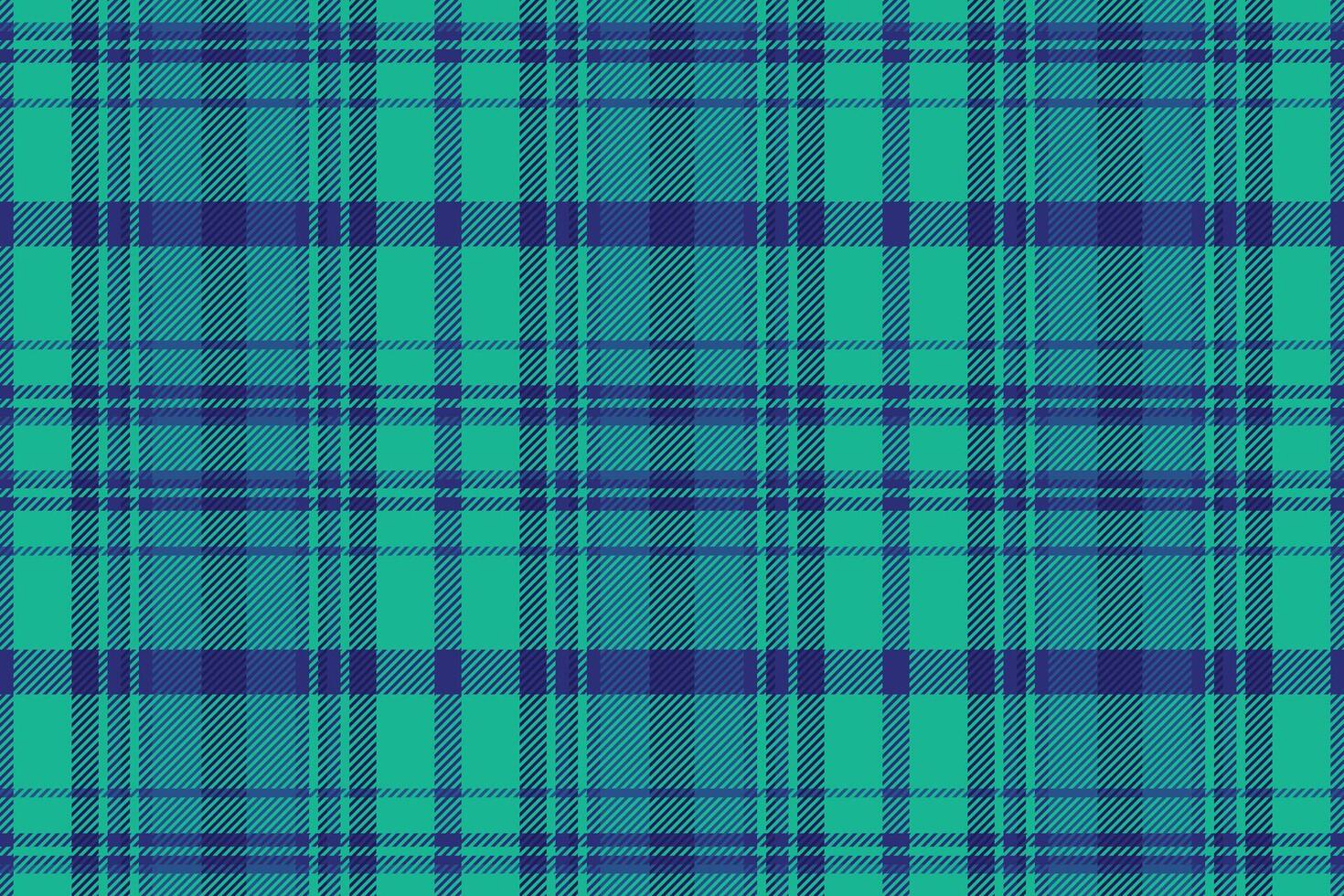 Vibrant teal and navy plaid pattern. Perfect for textile design, fashion, website backgrounds, or scrapbooking projects. This seamless texture evokes a sense of classic style with a modern twist. vector