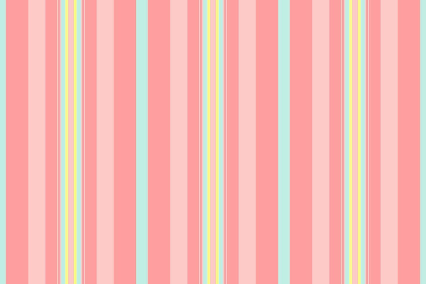 Sweet pastel pink, yellow, and mint green vertical stripes create a cheerful, seamless pattern. Perfect for websites, backgrounds, textiles, or any project needing a light, happy vibe. vector