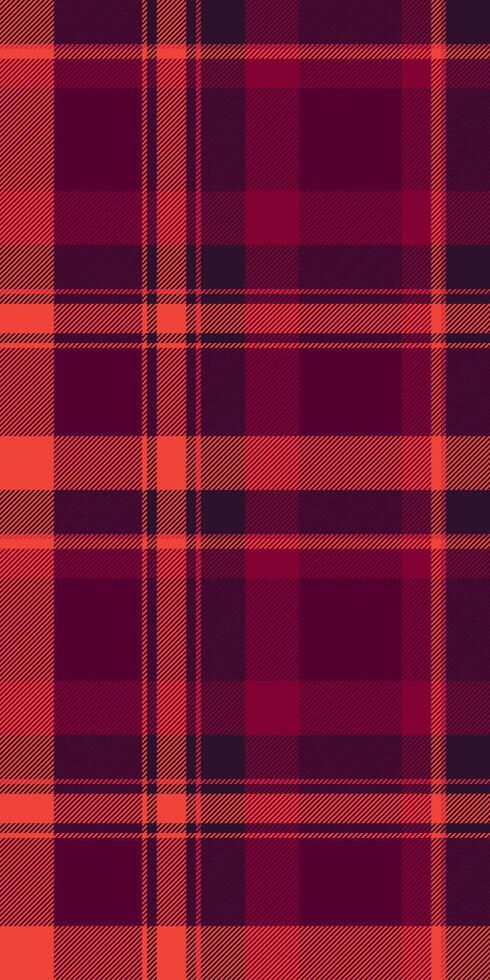 Path pattern seamless check, garment tartan plaid fabric. Room background textile texture in pink and red colors. vector