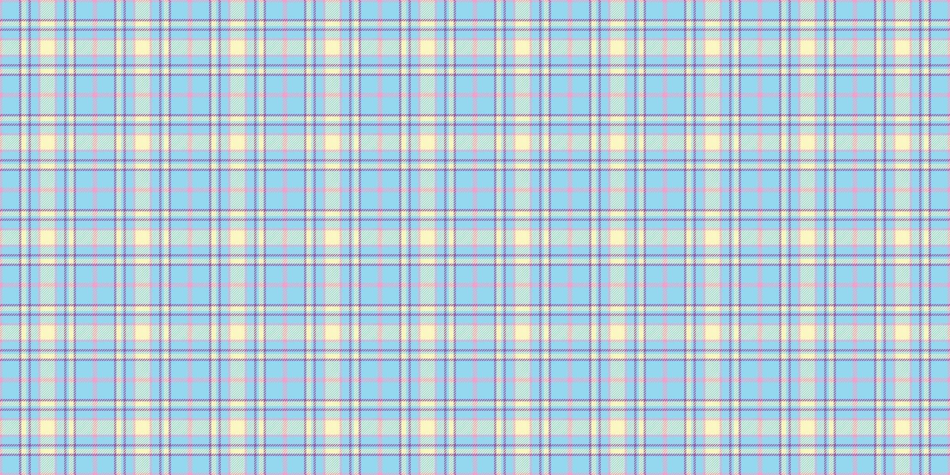 Covering background check tartan, greeting card texture plaid textile. Abstract pattern seamless fabric in cyan and light colors. vector