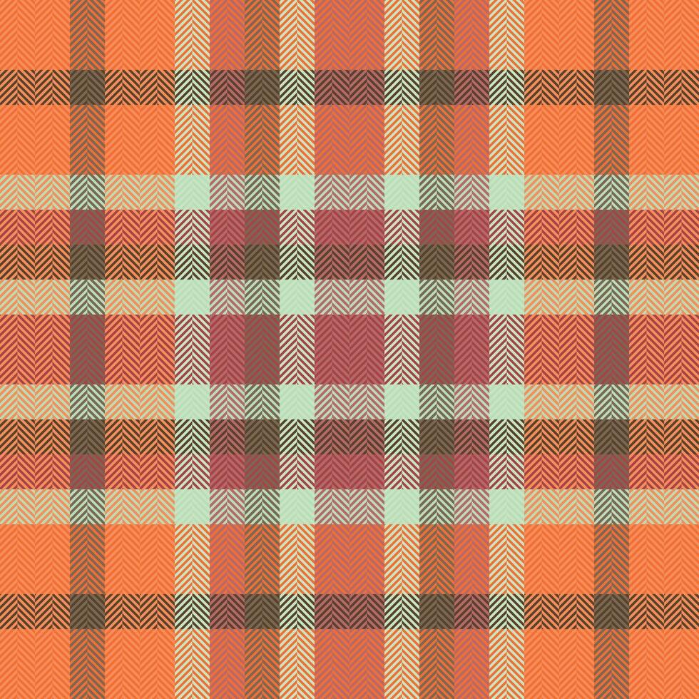 Stylish herringbone and plaid textile pattern in warm autumnal tones. Perfect for fashion, home decor, or website backgrounds. This seamless design offers versatility and a touch of rustic elegance. vector