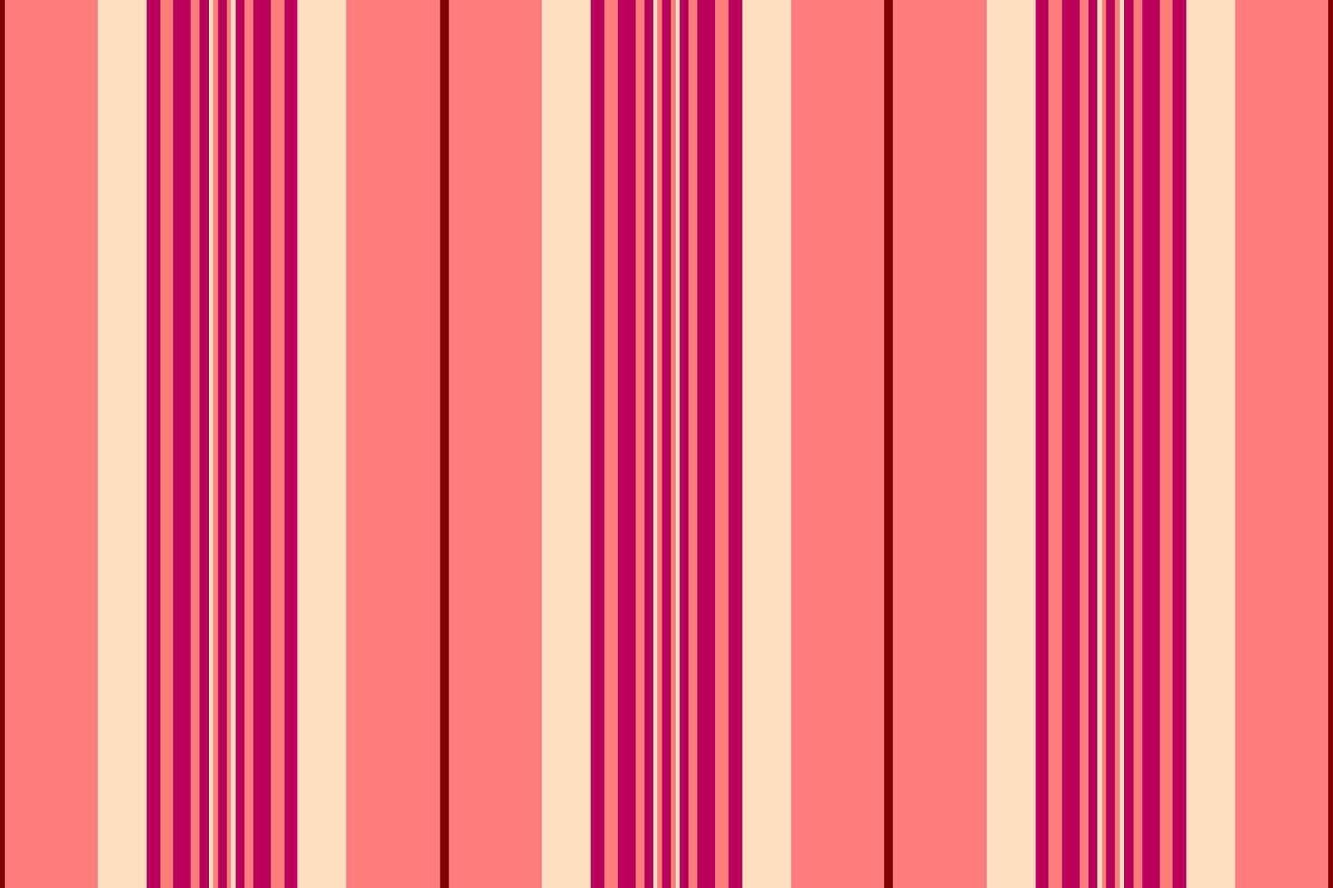 Ghanksgiving pattern seamless lines, straight stripe texture. Erand textile vertical fabric background in red and pink colors. vector