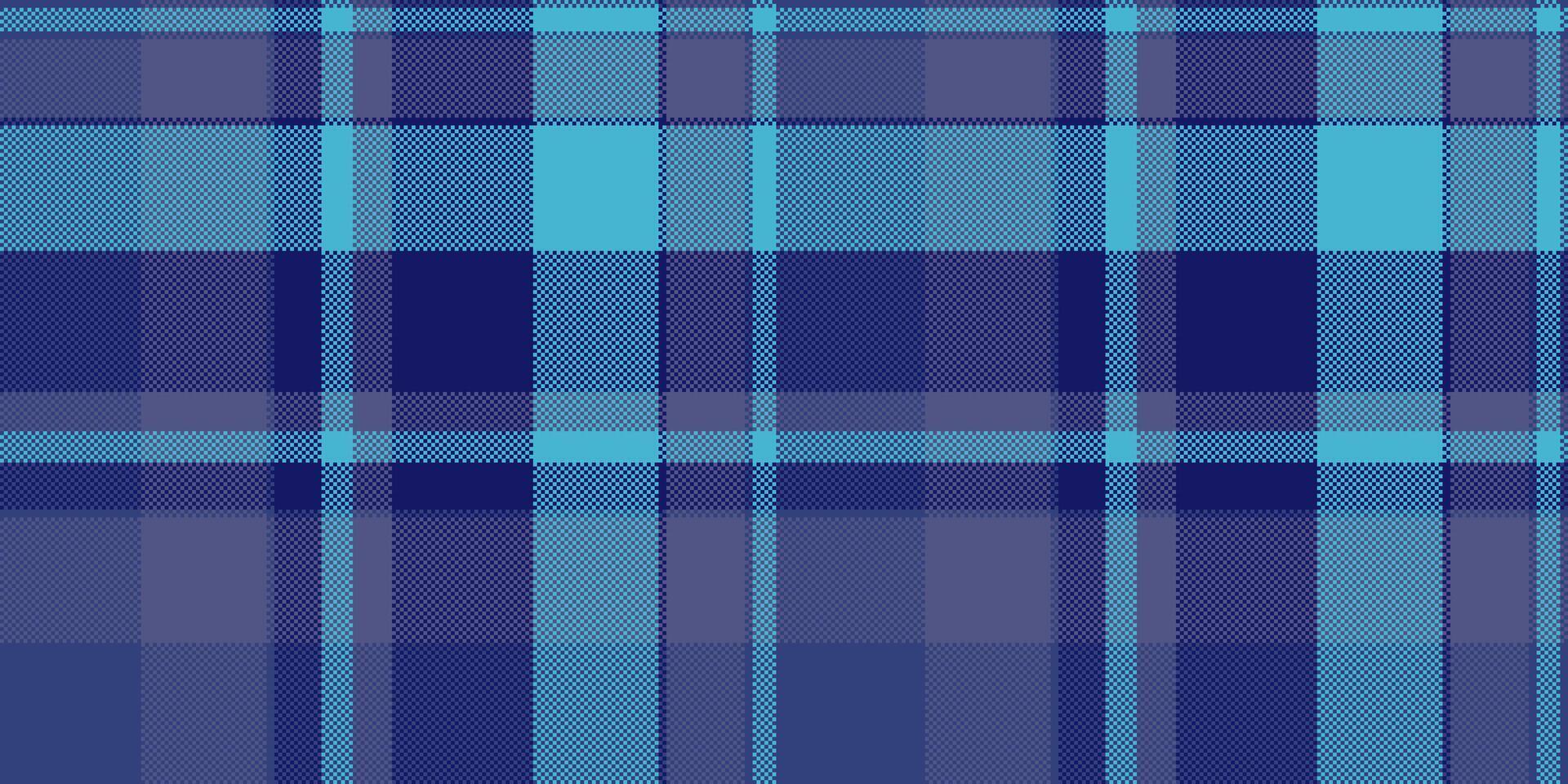 Cool, calming teal and navy plaid pattern. Perfect for textile design, website backgrounds, or fashion projects. This seamless texture evokes feelings of tranquility and sophistication. vector
