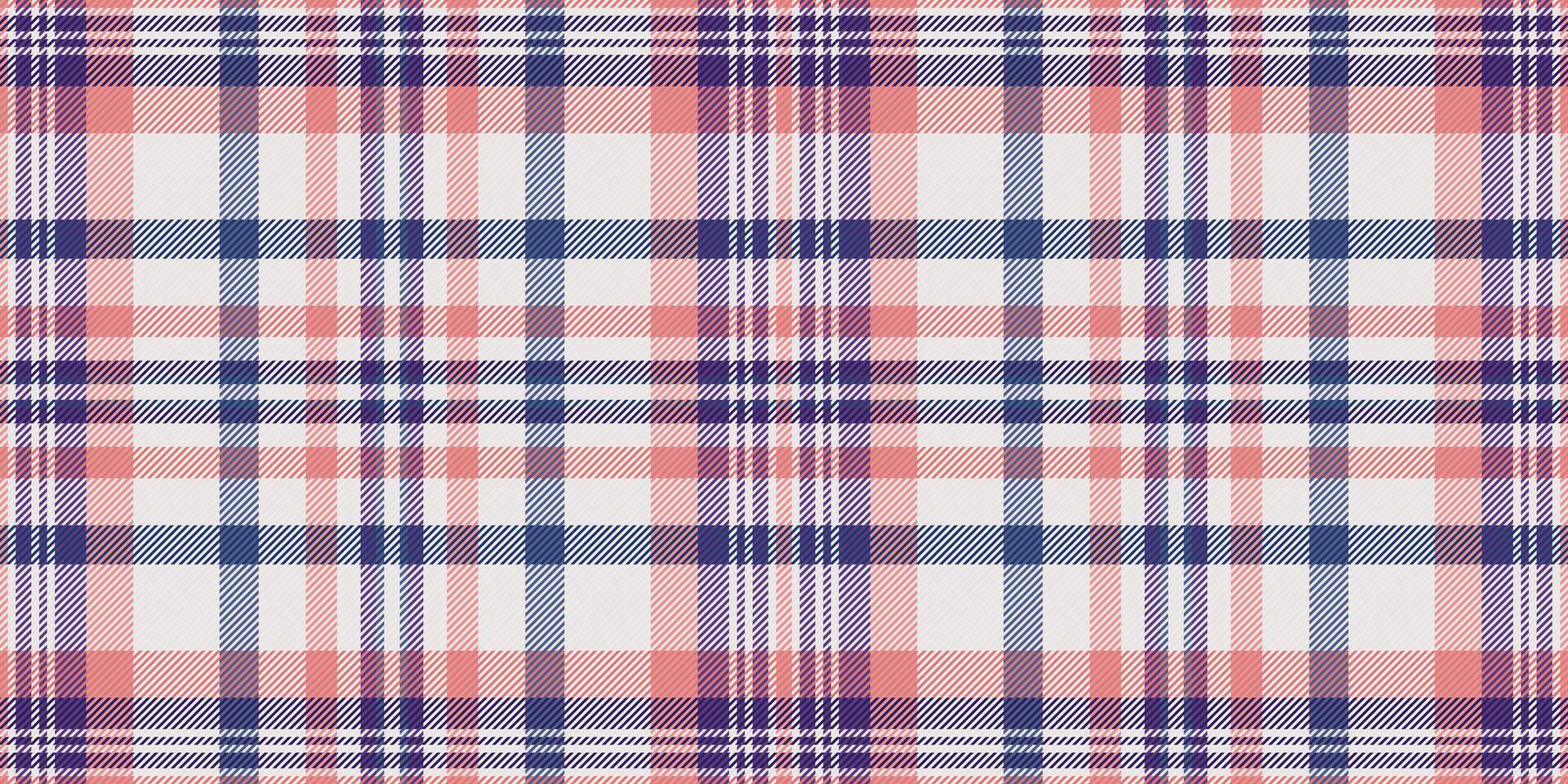 Elegant coral, navy, and white plaid pattern. Perfect for textile design, fashion, websites, and branding projects. vector