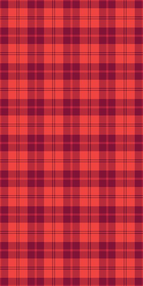 Vibrant coral and maroon plaid pattern. Perfect for textile design, website backgrounds, or autumnal themed projects. vector