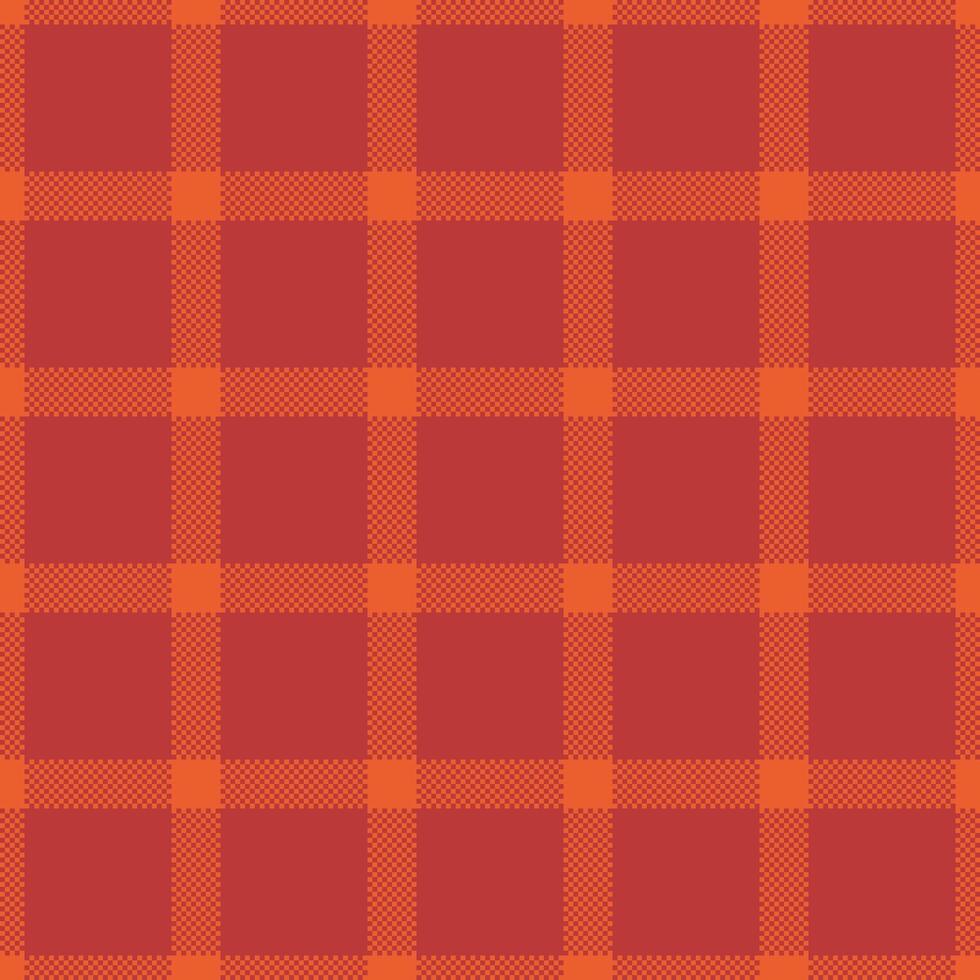 Seamless pattern featuring a red orange checkered design. Good for backgrounds, textiles, or digital paper, evokes warmth and comfort. Versatile vector
