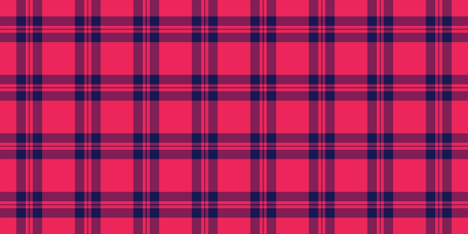 Vibrant pink and navy plaid pattern. Perfect for textile design, apparel, website backgrounds, or any project needing a bold, geometric texture. vector