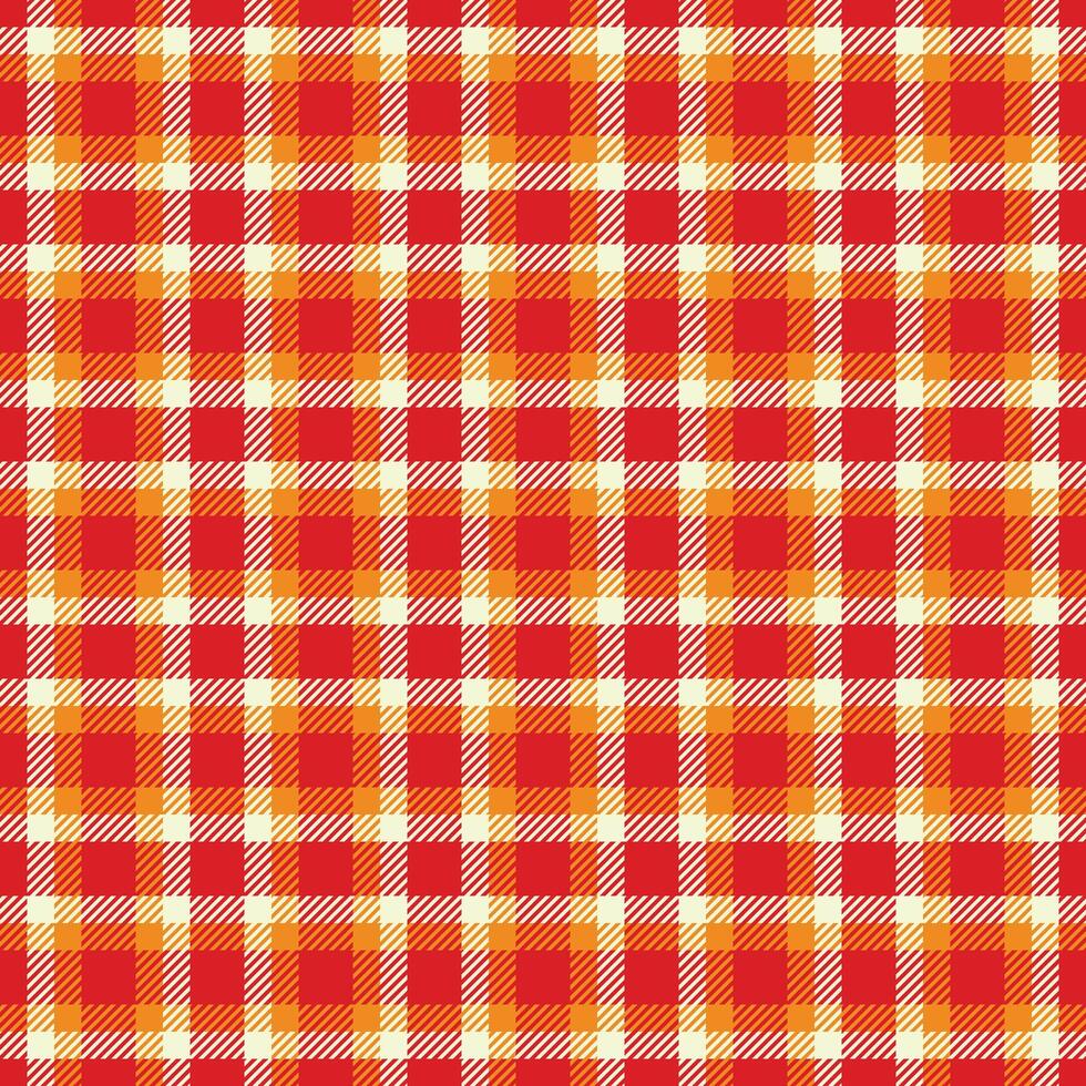 Vibrant plaid pattern with a warm, rustic feel. Ideal for backgrounds, textiles, or adding a touch of cozy charm to any project. Classic, versatile design. vector