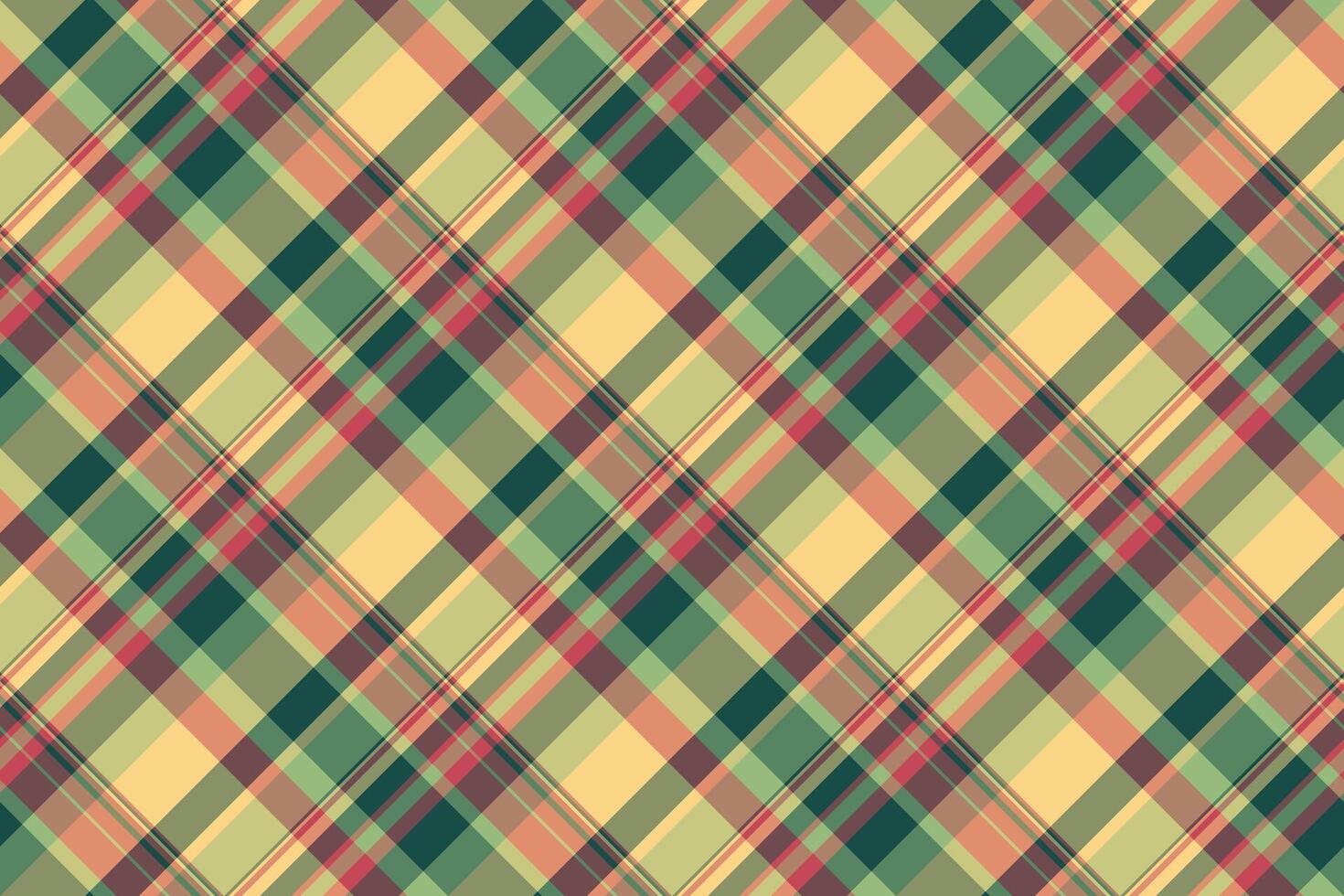 Mix texture check seamless, dog tooth plaid tartan. Cowboy pattern fabric textile background in orange and red colors. vector