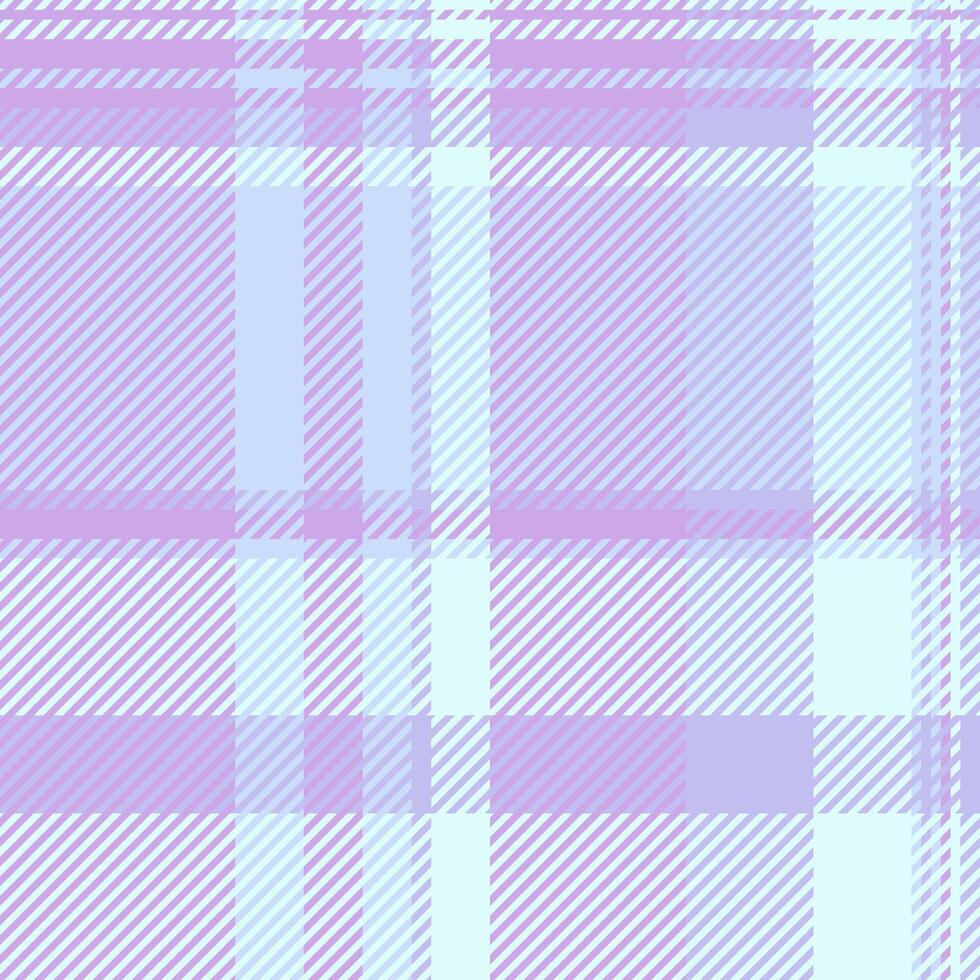 Pastel plaid pattern in soft lavender and blue hues. Ideal for textile design, fashion, stationery, or website backgrounds. This delicate, repeating texture evokes feelings of serenity and calmness. vector