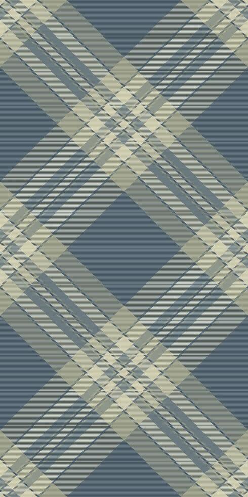 Elegant muted blue and beige plaid pattern. Perfect for textile design, website backgrounds, or stationery. Subtle texture adds visual interest. vector