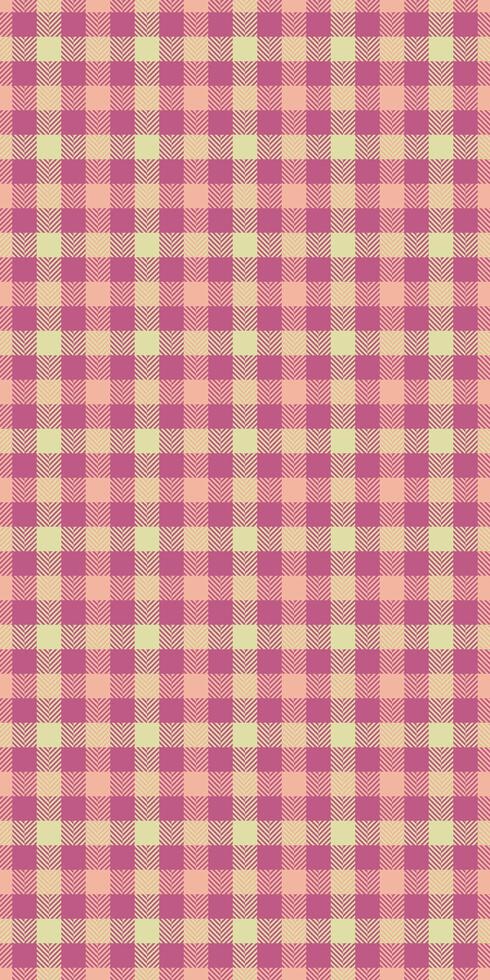 Elegant pastel pink and beige gingham check pattern. Perfect for textile design, fashion, home decor, and website backgrounds. vector