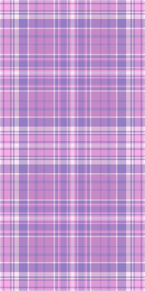 Delicate pastel pink and purple plaid pattern. Perfect for textile design, fashion, branding, or website backgrounds. This soft, seamless texture evokes feelings of femininity and tranquility. vector