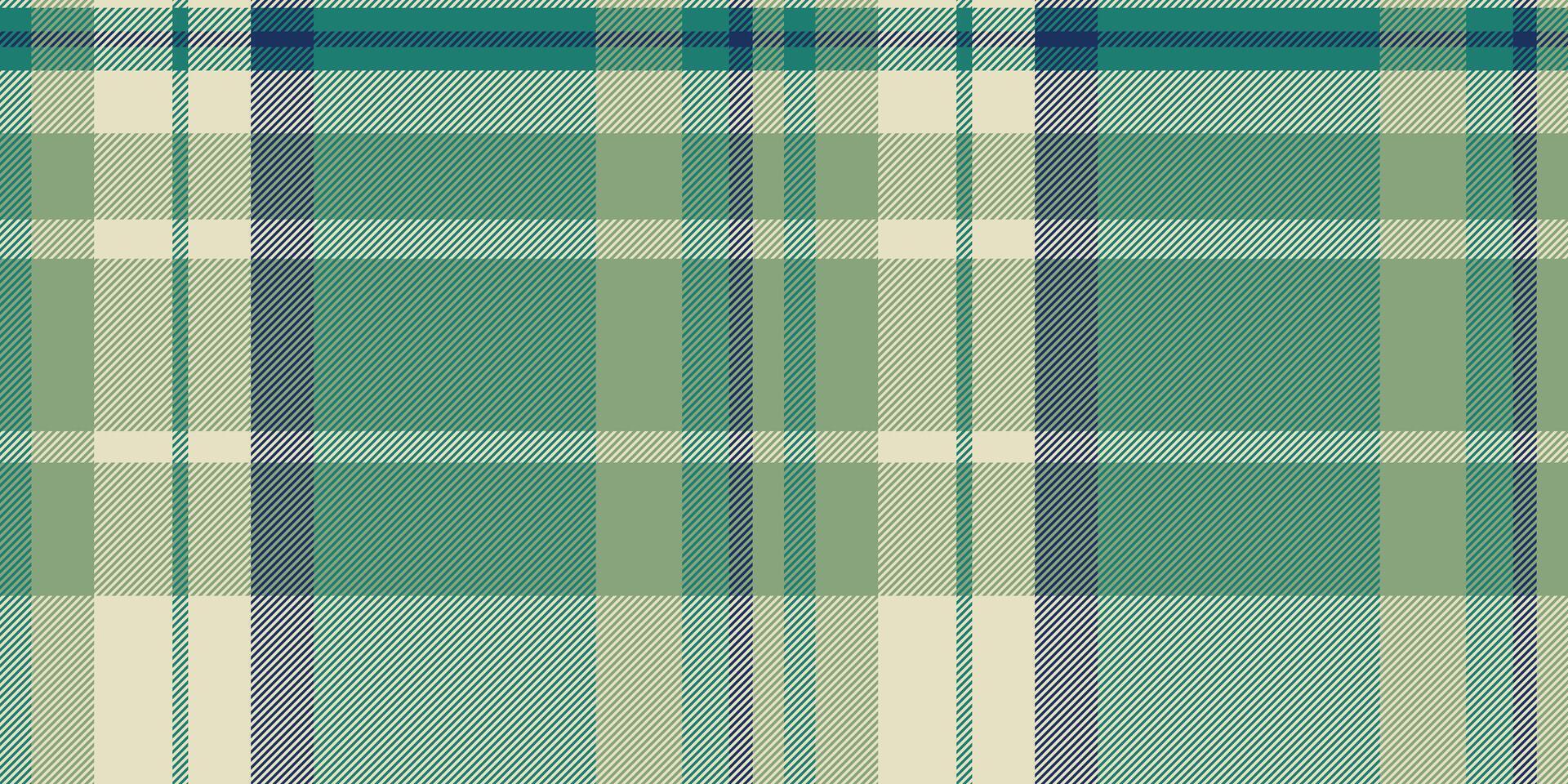 Sophisticated green and cream plaid pattern. Perfect for textile design, fashion, website backgrounds, or packaging. vector