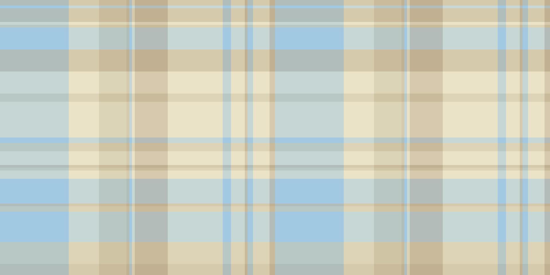Subtle pastel plaid pattern in soft blues and beiges. Perfect for backgrounds, textiles, or website design. Evokes feelings of calm and serenity. Versatile and aesthetically pleasing texture. vector