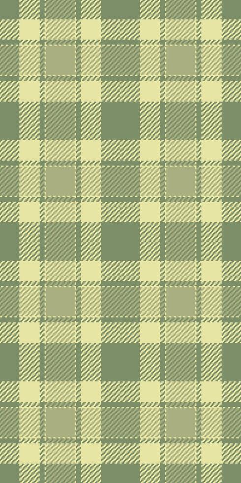 Elegant muted green and beige plaid pattern. Perfect for textile design, website backgrounds, or crafting projects. Evokes a sense of calm and sophistication. vector