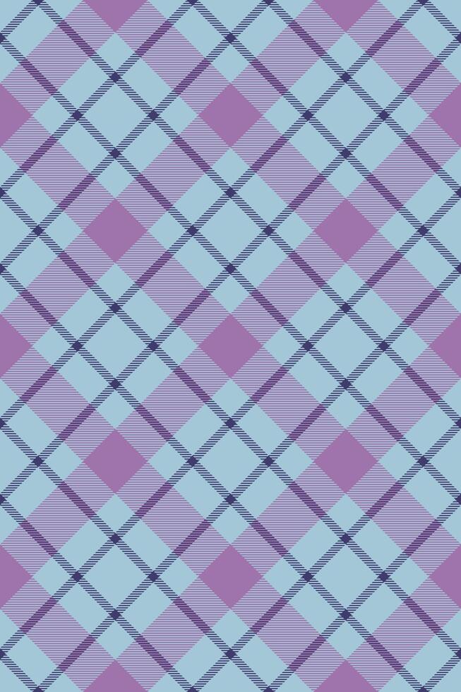 String pattern texture , twill background textile tartan. Trousers fabric check seamless plaid in light and purple colors. vector