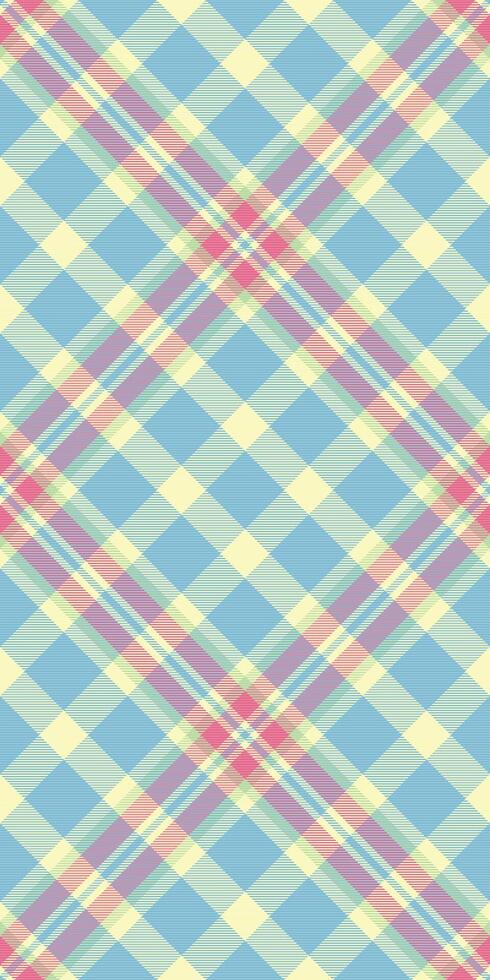 Pastel plaid pattern, perfect for textile designs, springsummer projects, or adding a touch of soft elegance. This seamless texture features delicate intersecting lines in calming hues. vector