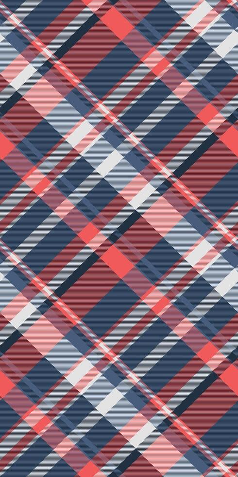 Woven seamless tartan background, industry check texture textile. Glen pattern fabric plaid in dark and blue colors. vector