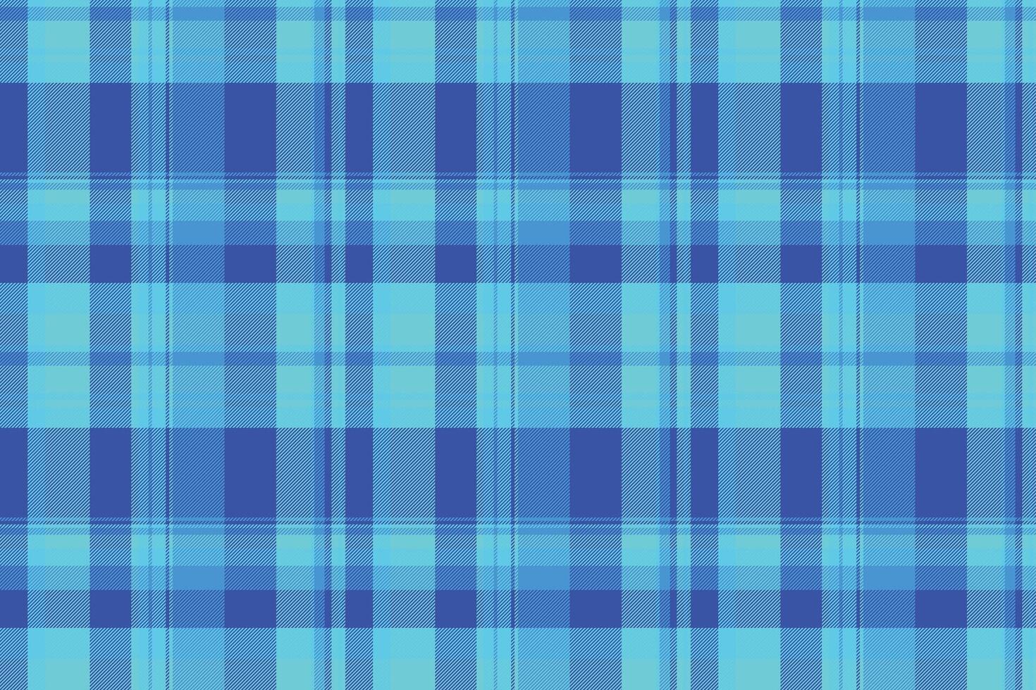 Vibrant blue and turquoise plaid pattern. Perfect for backgrounds, textiles, or website designs. This geometric textile offers a bold, modern aesthetic and evokes feelings of energy and freshness. vector