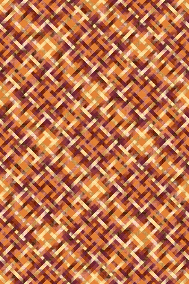 Warm autumnal plaid pattern. Perfect for fallthemed designs, textiles, or backgrounds. The intersecting lines create a sense of warmth and comfort. Ideal for adding rustic charm to projects. vector