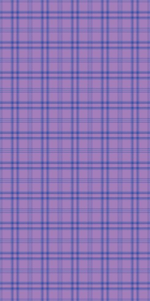 Custom seamless tartan, bold textile texture pattern. Stage plaid fabric background check in violet and indigo colors. vector