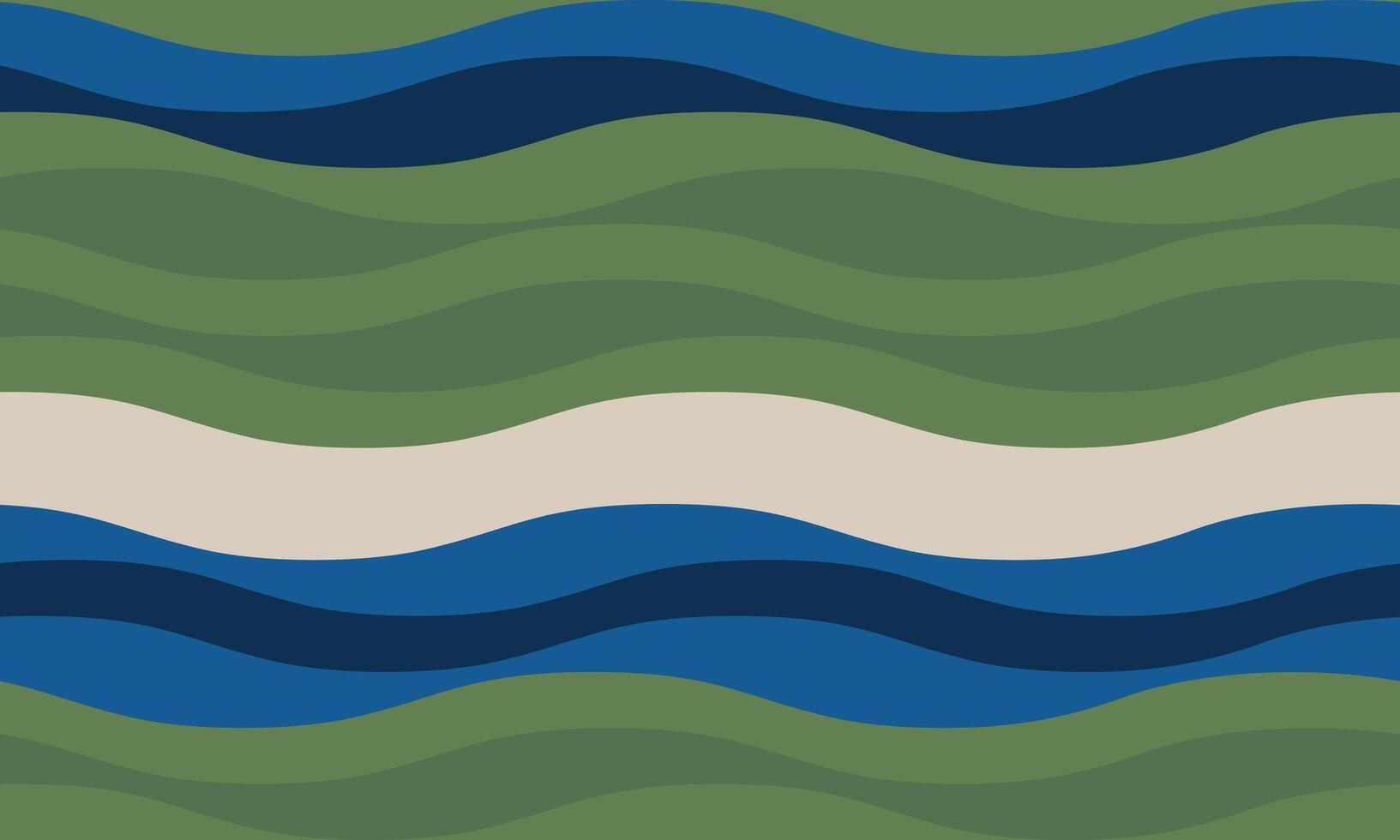 Abstract wavy pattern in calming greens and blues. Perfect for website backgrounds, textile designs, or any project needing a serene and stylish visual. vector