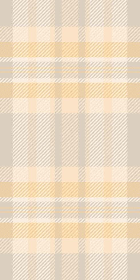 Subtle beige and peach plaid pattern. Perfect for textile design, website backgrounds, or stationery. Evokes feelings of warmth, calmness, and sophistication. vector