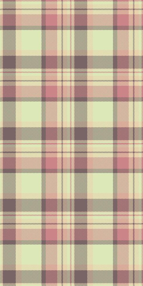 Geometry texture textile fabric, hounds tartan seamless pattern. Tone background check plaid in light and pastel colors. vector