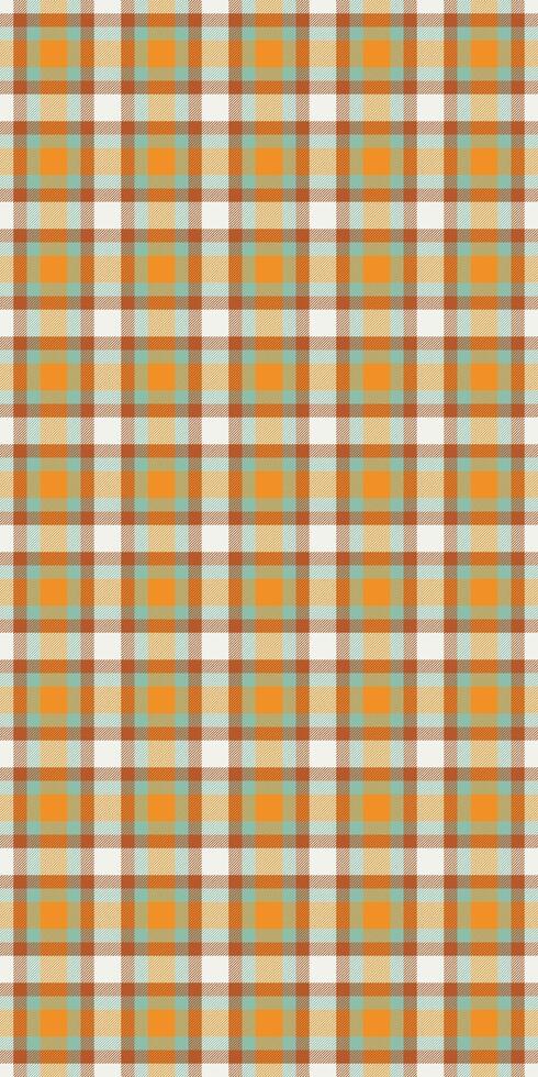 Harvest texture background, luxurious plaid tartan seamless. Worn textile pattern check fabric in orange and pastel colors. vector