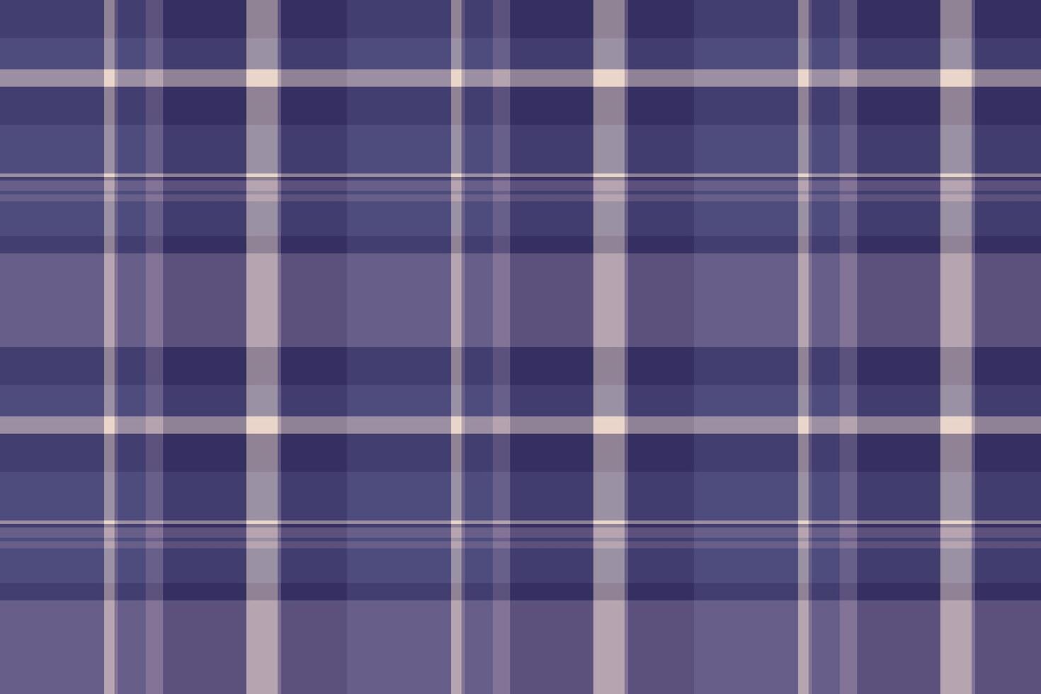 Retro texture seamless textile, 20s tartan background plaid. Worn pattern fabric check in indigo and pastel colors. vector
