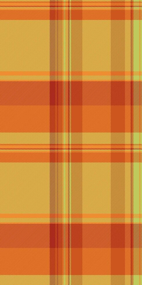 Vibrant autumnal plaid pattern. Warm, earthy tones create a cozy and inviting texture ideal for fallthemed designs, textiles, or website backgrounds. vector