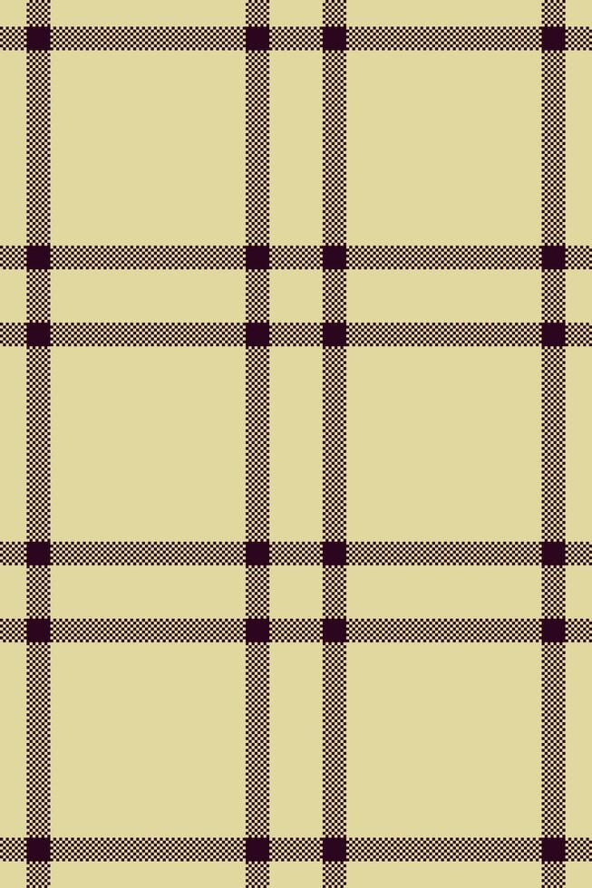 Elegant beige and dark brown plaid pattern. Perfect for textile designs, website backgrounds, or crafting projects. This subtle yet sophisticated design evokes feelings of warmth and classic style. vector