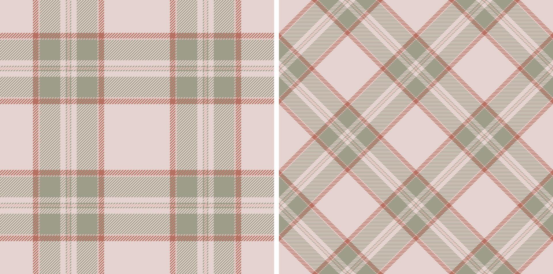 Elegant pastel plaid patterns, perfect for textile design, fashion, or home decor. vector