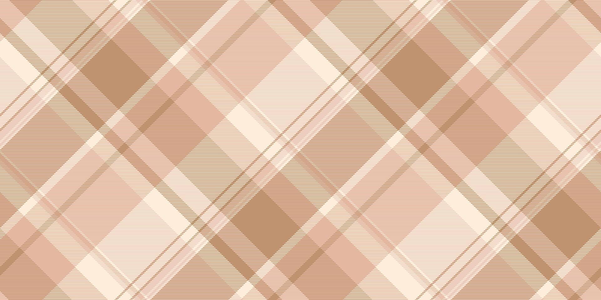 Elegant plaid pattern in neutral, earthy tones. Soft, seamless fabric texture. Ideal for backgrounds, textiles, graphic design projects requiring a subtle, classic touch. vector