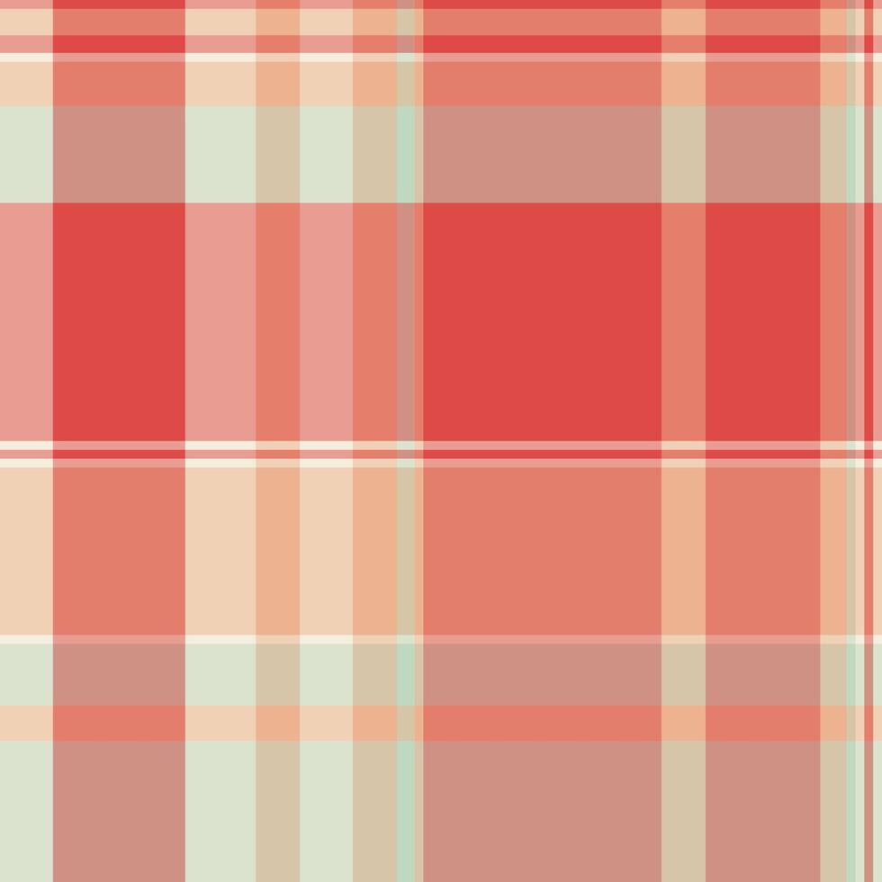 Jpg texture plaid , packing check seamless textile. Youth fabric background tartan pattern in red and light colors. vector