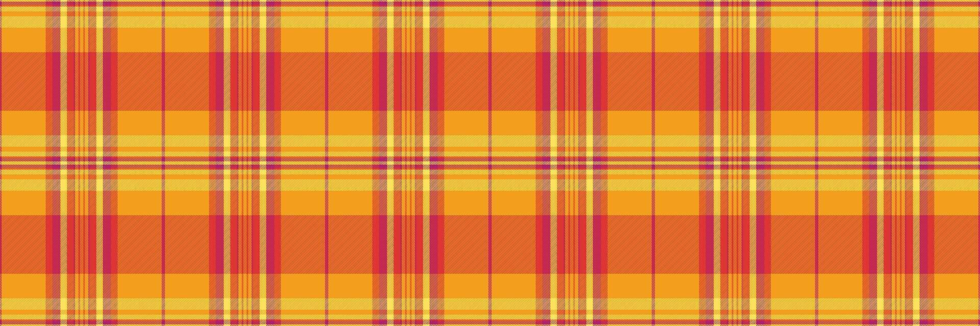 Vibrant orange and red plaid pattern. Perfect for autumnal designs, textiles, or website backgrounds. vector