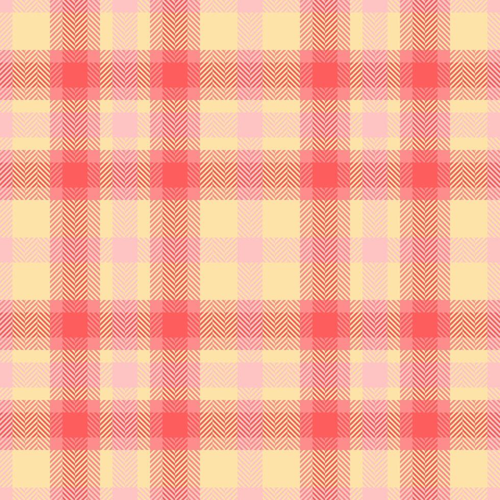 Pastel pink and peach herringbone plaid pattern. Perfect for textile design, fashion, websites, and branding. A soft, cheerful texture ideal for spring or summer themes. vector