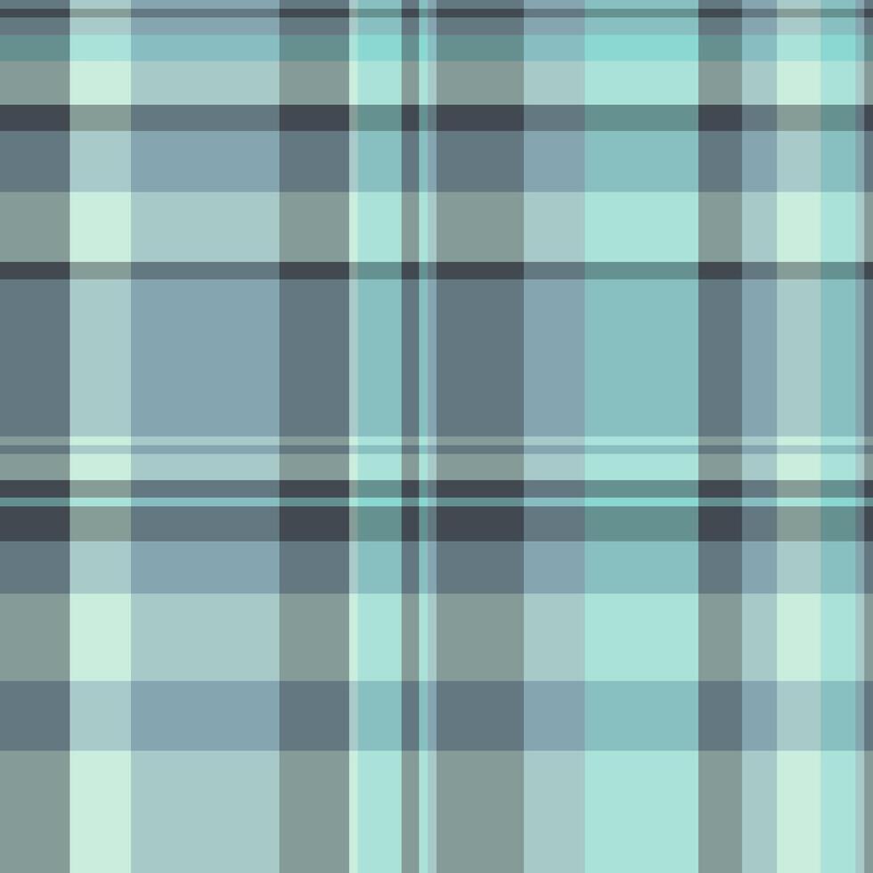 Elegant pastel plaid pattern in soft blues and greens. Perfect for textile design, website backgrounds, or stationery. This calming, geometric texture evokes feelings of serenity and sophistication. vector