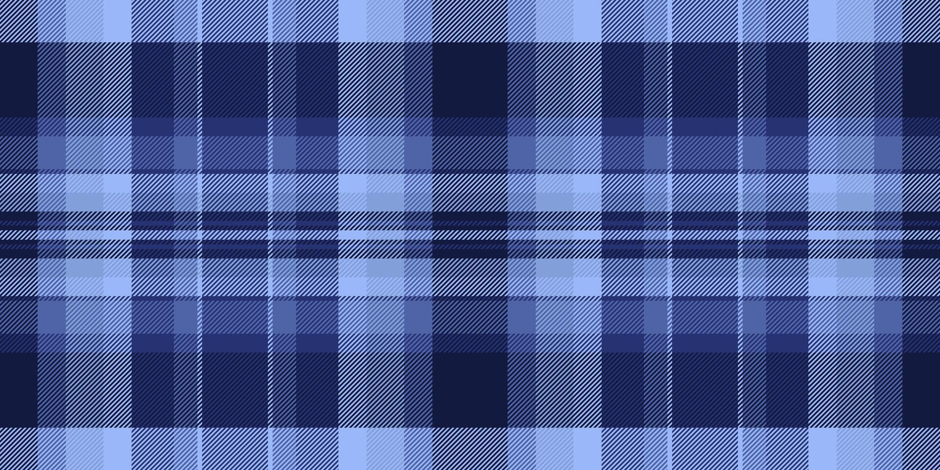 Multicolor background plaid tartan, celtic textile seamless texture. Cover fabric check pattern in blue and dark colors. vector