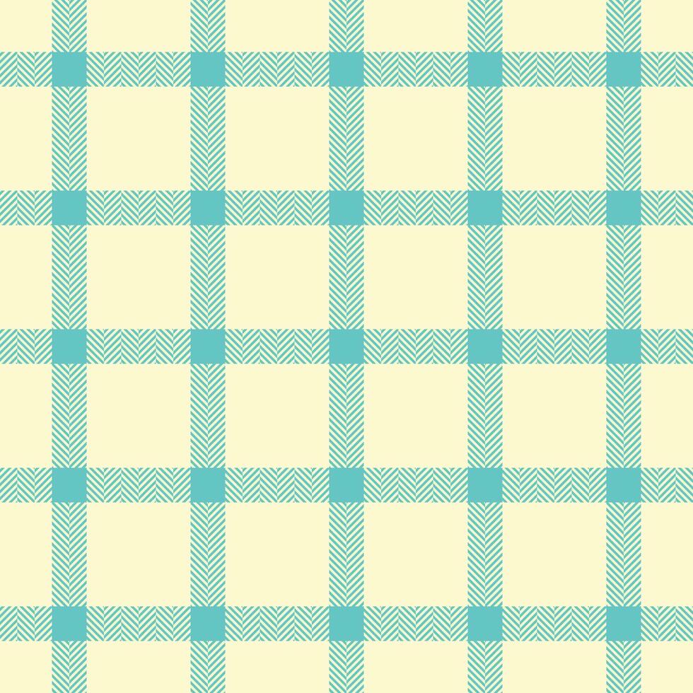 Elegant pastel yellow and teal herringbone check pattern. Perfect for textile design, website backgrounds, or crafting projects. vector