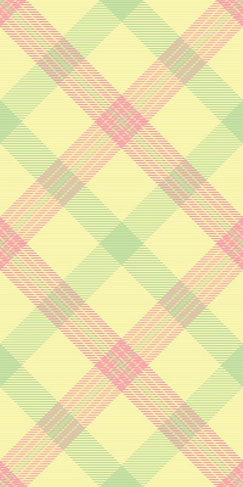 Pastel pink and green plaid pattern. Perfect for backgrounds, textiles, packaging, or any design needing a soft, springlike feel. vector