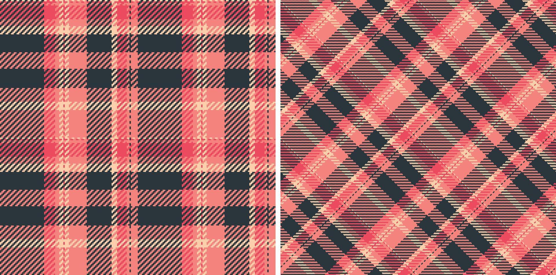 Textile pattern featuring classic tartan diagonal checks. Ideal for backgrounds, fabric design, and retro fashion. A versatile and timeless aesthetic. vector