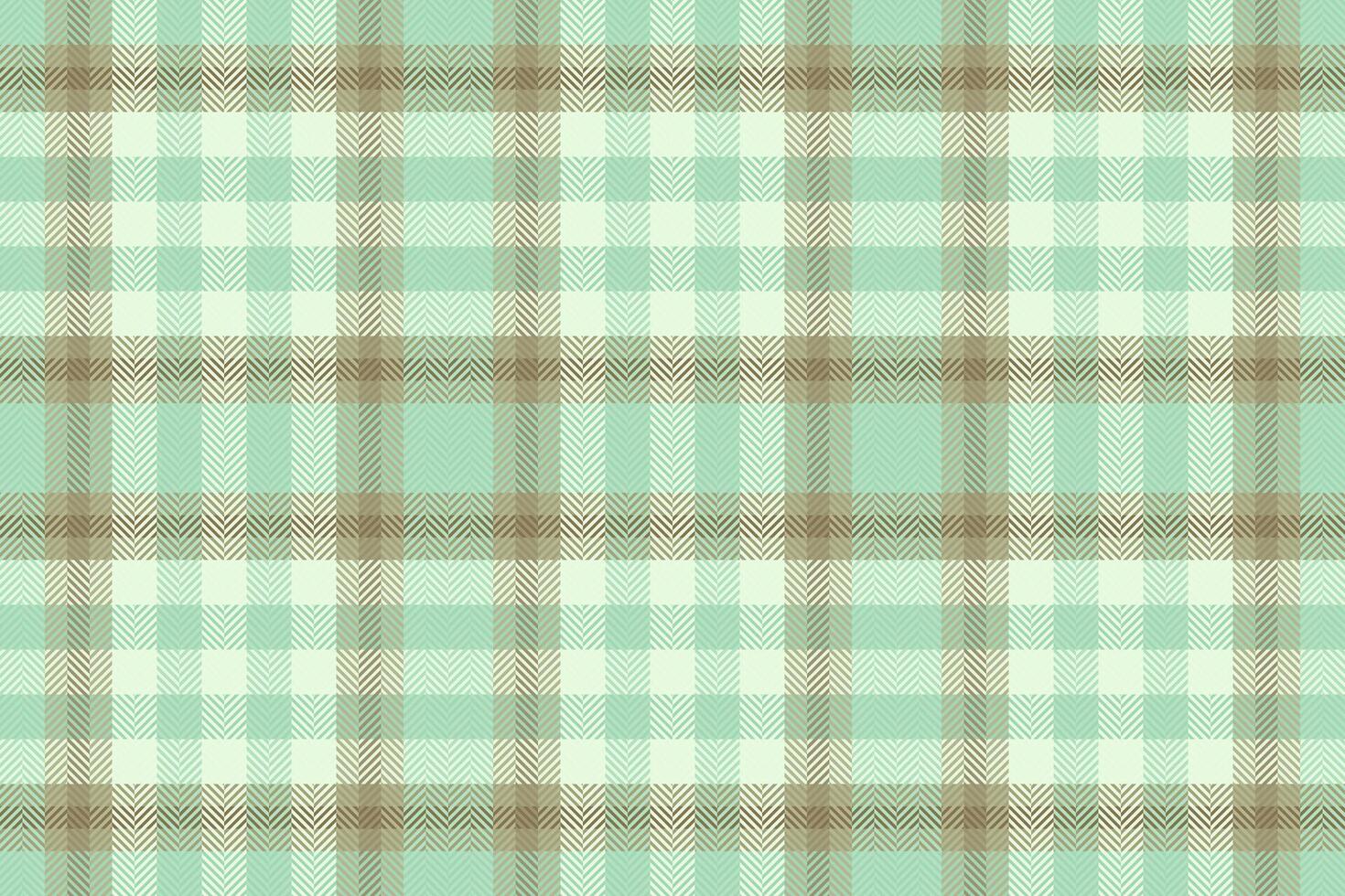 Seamless pastel green and beige plaid pattern. Perfect for textile design, website backgrounds, or crafting projects. This soft, subtle texture evokes feelings of calmness and tranquility. vector